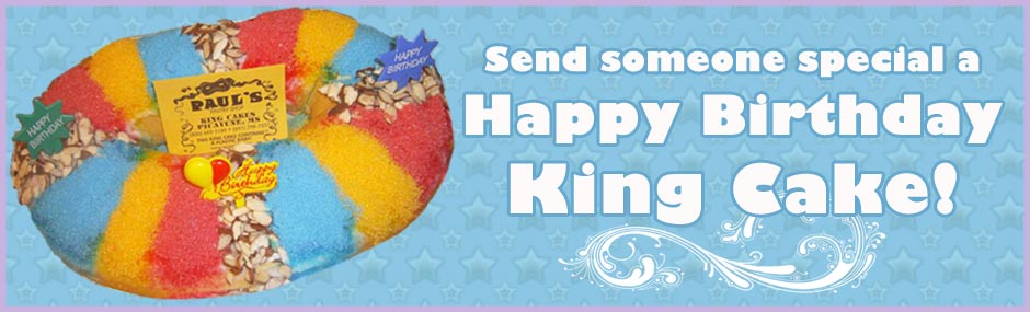 Image of a birthday king cake
