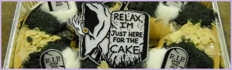 Image of an Over the Hill king cake